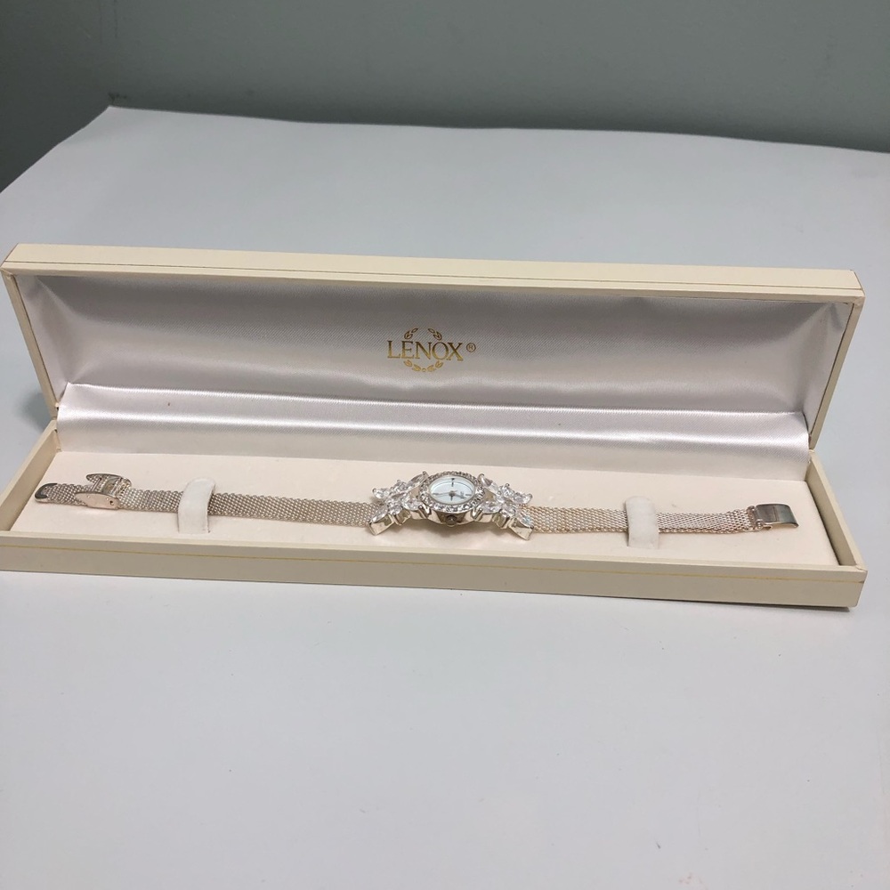 Lenox .925 Crystal Butterfly Watch (Untested) 34.08g (see description)